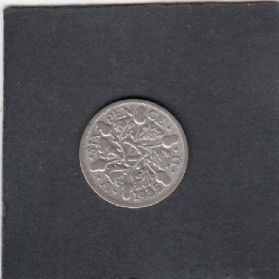 Beschrijving: 6 Pence GEORGIUS V